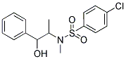 4-CHLORO-N-(2-HYDROXY-1-METHYL-2-PHENYL-ETHYL)-N-METHYL-BENZENESULFONAMIDE Struktur