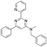 N-BENZYL-N-METHYL-6-PHENYL-2-PYRIDIN-2-YLPYRIMIDIN-4-AMINE Struktur