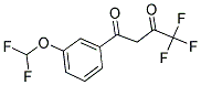 1-(3-DIFLUOROMETHOXY-PHENYL)-4,4,4-TRIFLUORO-BUTANE-1,3-DIONE Struktur