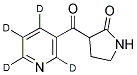 3-(NICOTINOYL-2,4,5,6-D4)-2-PYRROLIDINONE Struktur