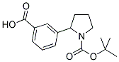 2-(3-CARBOXY-PHENYL)-PYRROLIDINE-1-CARBOXYLIC ACID TERT-BUTYL ESTER Struktur