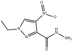 1-ETHYL-4-NITRO-1 H-PYRAZOLE-3-CARBOXYLIC ACID HYDRAZIDE Struktur