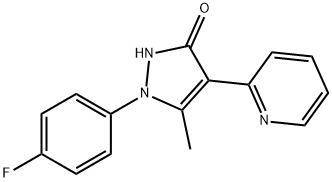 1-(4-FLUOROPHENYL)-5-METHYL-4-(2-PYRIDINYL)-1H-PYRAZOL-3-OL Struktur