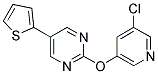 2-[(5-CHLOROPYRIDIN-3-YL)OXY]-5-THIEN-2-YLPYRIMIDINE Struktur