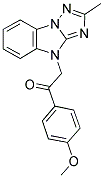 1-(4-METHOXYPHENYL)-2-(2-METHYL-4H-[1,2,4]TRIAZOLO[1,5-A]BENZIMIDAZOL-4-YL)ETHANONE Struktur