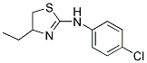 (4-CHLORO-PHENYL)-(4-ETHYL-4,5-DIHYDRO-THIAZOL-2-YL)-AMINE Struktur