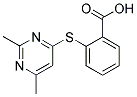 2-[(2,4-DIMETHYLPYRIMIDIN-6-YL)THIO]BENZOIC ACID Struktur