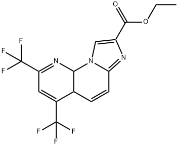 ETHYL 2,4-BIS(TRIFLUOROMETHYL)IMIDAZO[1,2-A][1,8]NAPHTHYRIDINE-8-CARBOXYLATE Struktur