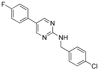 N-(4-CHLOROBENZYL)-5-(4-FLUOROPHENYL)PYRIMIDIN-2-AMINE Struktur