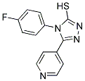 4-(4-FLUORO-PHENYL)-5-PYRIDIN-4-YL-4H-[1,2,4]TRIAZOLE-3-THIOL Struktur