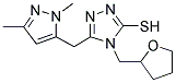 5-(2,5-DIMETHYL-2H-PYRAZOL-3-YLMETHYL)-4-(TETRA-HYDROFURAN-2-YLMETHYL)-4H-[1,2,4]TRIAZOLE-3-THIOL Struktur