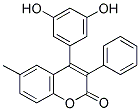 4-(3',5'-DIHYDROXYPHENYL)-6-METHYL-3-PHENYL COUMARIN Struktur