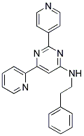 N-(2-PHENYLETHYL)-6-PYRIDIN-2-YL-2-PYRIDIN-4-YLPYRIMIDIN-4-AMINE Struktur