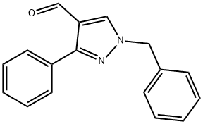 1-BENZYL-3-PHENYL-1H-PYRAZOLE-4-CARBALDEHYDE Struktur