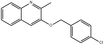 3-[(4-CHLOROBENZYL)OXY]-2-METHYLQUINOLINE Struktur