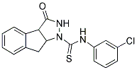 1,2,3,3A,8,8A-HEXAHYDRO-1-[[(3-CHLOROPHENYL)AMINO]THIOCARBONYL]INDENO[2,1-C]PYRAZOL-3-ONE Struktur