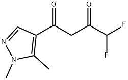 1-(1,5-DIMETHYL-1H-PYRAZOL-4-YL)-4,4-DIFLUORO-BUTANE-1,3-DIONE Struktur