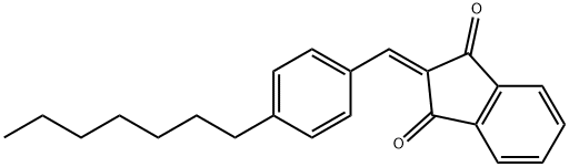 2-[(4-HEPTYLPHENYL)METHYLENE]-1H-INDENE-1,3(2H)-DIONE Struktur