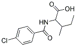 2-(4-CHLORO-BENZOYLAMINO)-3-METHYL-PENTANOIC ACID Struktur