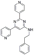 N-(2-PHENYLETHYL)-6-PYRIDIN-3-YL-2-PYRIDIN-4-YLPYRIMIDIN-4-AMINE Struktur