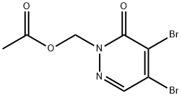 [4,5-DIBROMO-6-OXO-1(6H)-PYRIDAZINYL]METHYL ACETATE Struktur