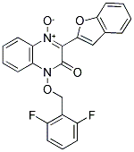 3-(1-BENZOFURAN-2-YL)-1-[(2,6-DIFLUOROBENZYL)OXY]QUINOXALIN-2(1H)-ONE 4-OXIDE Struktur