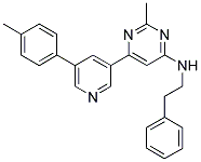 [2-METHYL-6-(5-P-TOLYL-PYRIDIN-3-YL)-PYRIMIDIN-4-YL]-PHENETHYL-AMINE Struktur