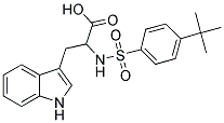 2-(([4-(TERT-BUTYL)PHENYL]SULFONYL)AMINO)-3-(1H-INDOL-3-YL)PROPANOIC ACID Struktur