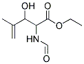 2-FORMAMIDO-3-HYDROXY-4-METHYLENEPENTANOIC ACID ETHYL ESTER Struktur