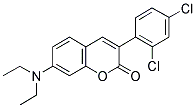 3(2',4'-DICHLOROPHENYL)-7-DIETHYLAMINOCOUMARIN Struktur