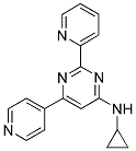 N-CYCLOPROPYL-2-PYRIDIN-2-YL-6-PYRIDIN-4-YLPYRIMIDIN-4-AMINE Struktur