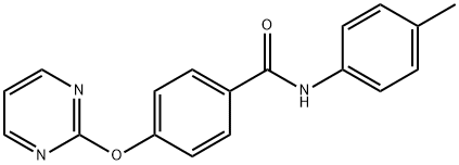 N-(4-METHYLPHENYL)-4-(2-PYRIMIDINYLOXY)BENZENECARBOXAMIDE Struktur