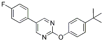 2-(4-TERT-BUTYLPHENOXY)-5-(4-FLUOROPHENYL)PYRIMIDINE Struktur