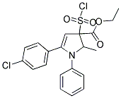 ETHYL 5-(4-CHLOROPHENYL)-3-CHLOROSULPHONYL-2-METHYL-1-PHENYLPYRROLE-3-CARBOXYLATE Struktur