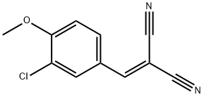 2-[(3-CHLORO-4-METHOXYPHENYL)METHYLENE]MALONONITRILE Struktur