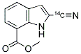 METHYL-2-CYANOINDOLE-7-CARBOXYLATE, [CYANO-14C] Struktur