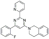 2-[6-(2-FLUOROPHENYL)-2-PYRIDIN-2-YLPYRIMIDIN-4-YL]-1,2,3,4-TETRAHYDROISOQUINOLINE Struktur