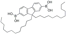 9,9-DIDODECYLFLUORENE-2,7-DIBORONIC ACID Struktur