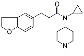 N-CYCLOPROPYL-3-(2,3-DIHYDROBENZOFURAN-5-YL)-N-(1-METHYLPIPERIDIN-4-YL)PROPANAMIDE Struktur