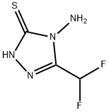 4-AMINO-5-(DIFLUOROMETHYL)-4H-1,2,4-TRIAZOL-3-YL HYDROSULFIDE Struktur