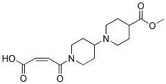 4-[4-(4-(METHOXYCARBONYL)PIPERIDIN-1-YL)PIPERIDIN-1-YL]-4-OXO-(2Z)-BUTENOIC ACID Struktur