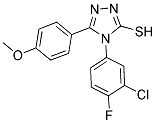 4-(3-CHLORO-4-FLUORO-PHENYL)-5-(4-METHOXY-PHENYL)-4H-[1,2,4]TRIAZOLE-3-THIOL Struktur