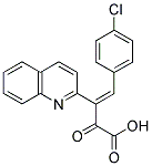 4-(4-CHLORO-PHENYL)-2-OXO-3-QUINOLIN-2-YL-BUT-3-ENOIC ACID Struktur