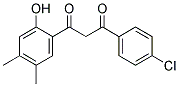 1-(4-CHLOROPHENYL)-3-(2-HYDROXY-4,5-DIMETHYLPHENYL)PROPANE-1,3-DIONE Struktur