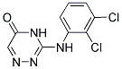 3-(2,3-DICHLORO-PHENYLAMINO)-4H-[1,2,4]TRIAZIN-5-ONE Struktur