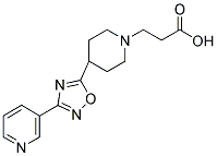 3-[4-(3-(PYRIDIN-3-YL)-1,2,4-OXADIAZOL-5-YL)PIPERIDIN-1-YL]PROPANOIC ACID Struktur