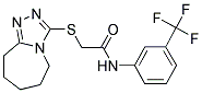 2-(6,7,8,9-TETRAHYDRO-5H-[1,2,4]TRIAZOLO[4,3-A]AZEPIN-3-YLTHIO)-N-[3-(TRIFLUOROMETHYL)PHENYL]ACETAMIDE Struktur