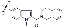 2-[(1-METHYL-5-(METHYLSULPHONYL)-1H-INDOL-2-YL)CARBONYL]-1,2,3,4-TETRAHYDROISOQUINOLINE Struktur