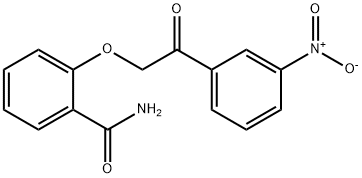 2-[2-(3-NITROPHENYL)-2-OXOETHOXY]BENZENECARBOXAMIDE Struktur