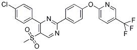 4-(4-CHLOROPHENYL)-5-(METHYLSULPHONYL)-2-[4-(5-(TRIFLUOROMETHYL)PYRIDIN-2-YLOXY)PHENYL]PYRIMIDINE